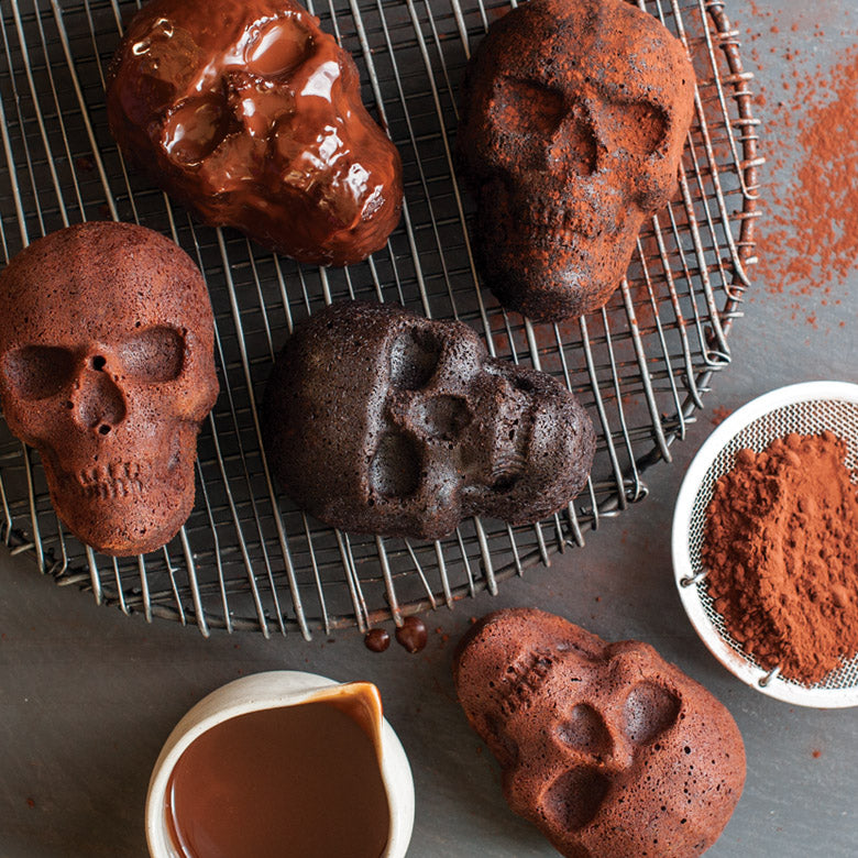 caramel chocolate skulls