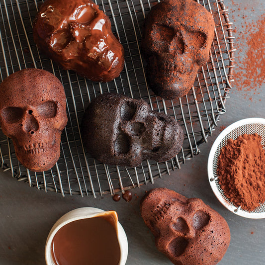 caramel chocolate skulls